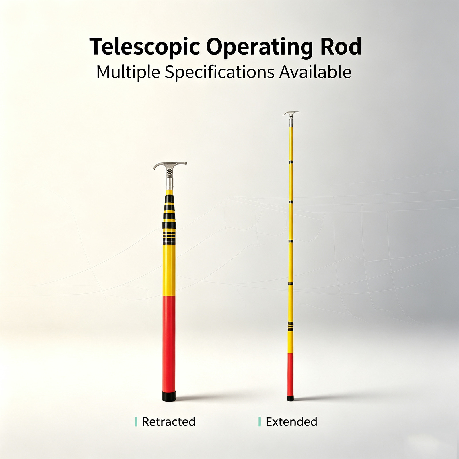 High Voltage Insulated Operating Rod, Telescopic