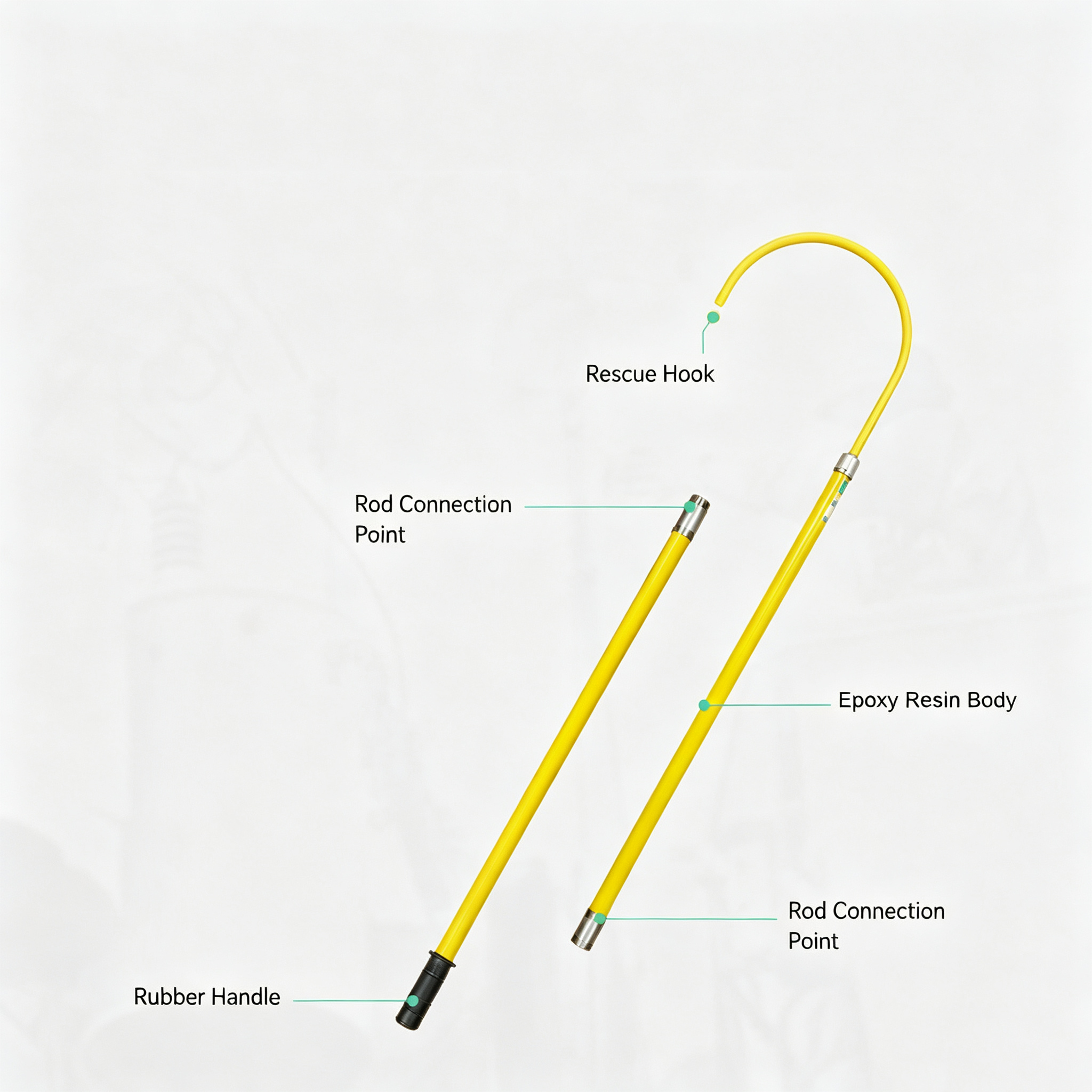 High Voltage Insulated Personal Rescue Hook detail 3