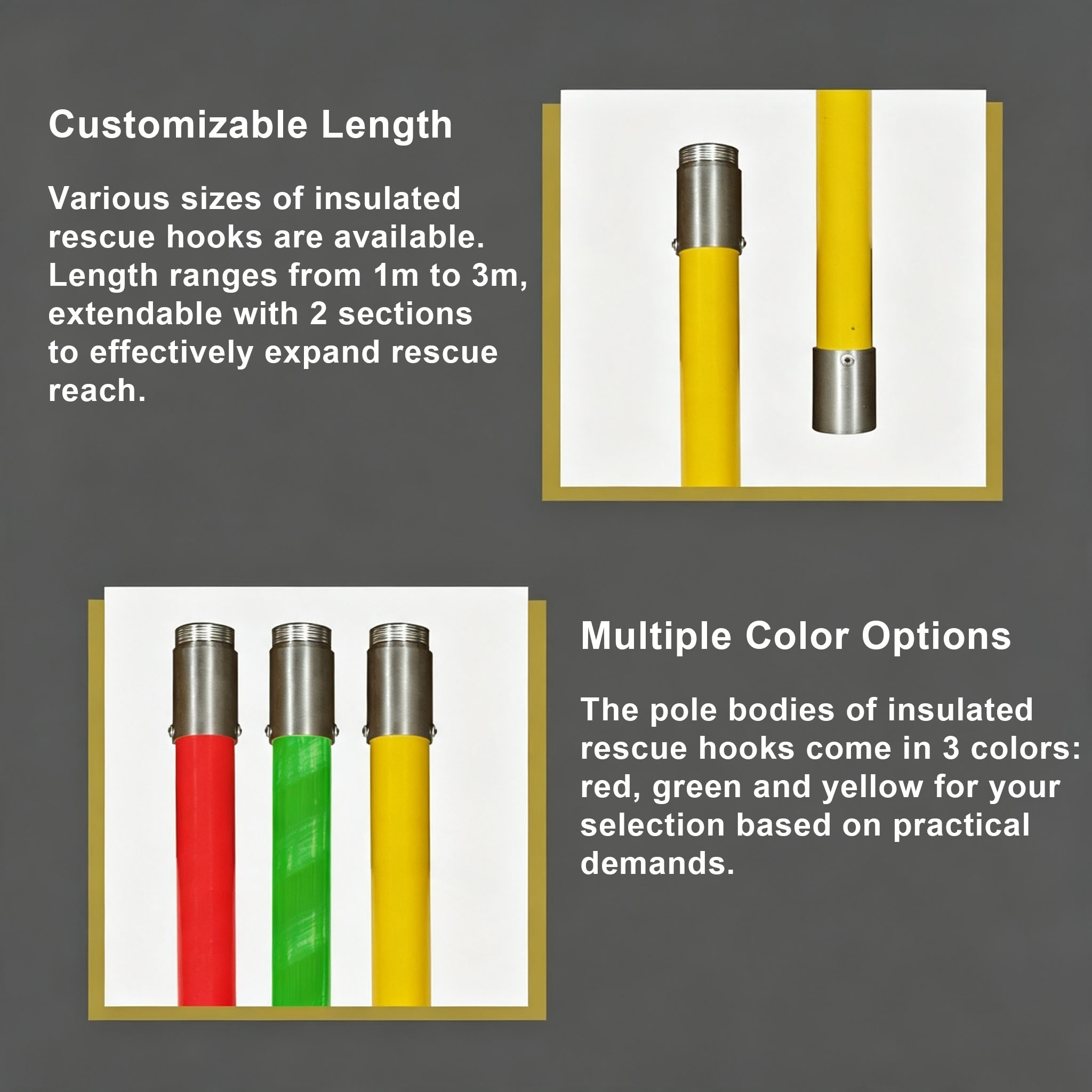 High Voltage Insulated Personal Rescue Hook detail 5